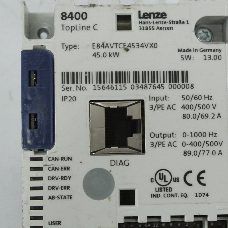 Lenze E84AVTCE4534VX0 E84ABCTC0000VN0 Module