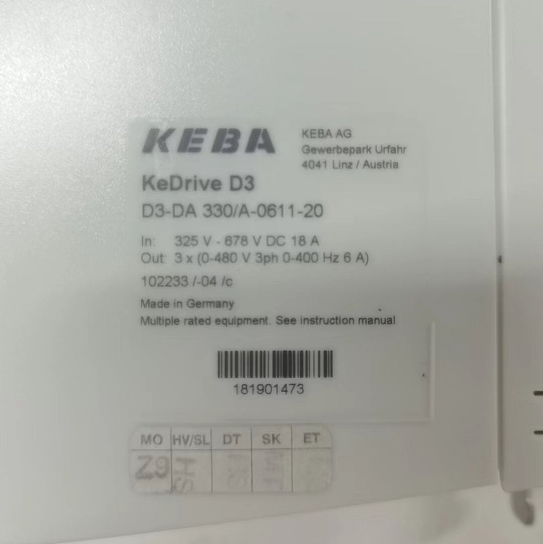 KEBA D3-DA 330A-0611-20 drive