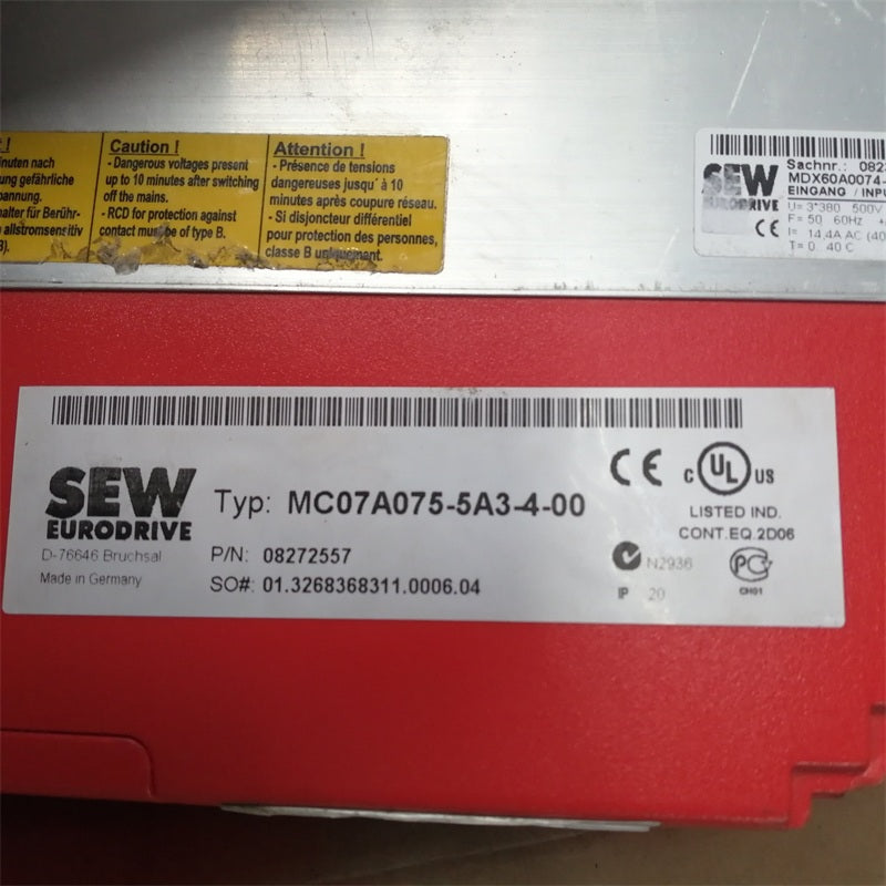 SEW MC07A075-5A3-4-00 Drive Inverter