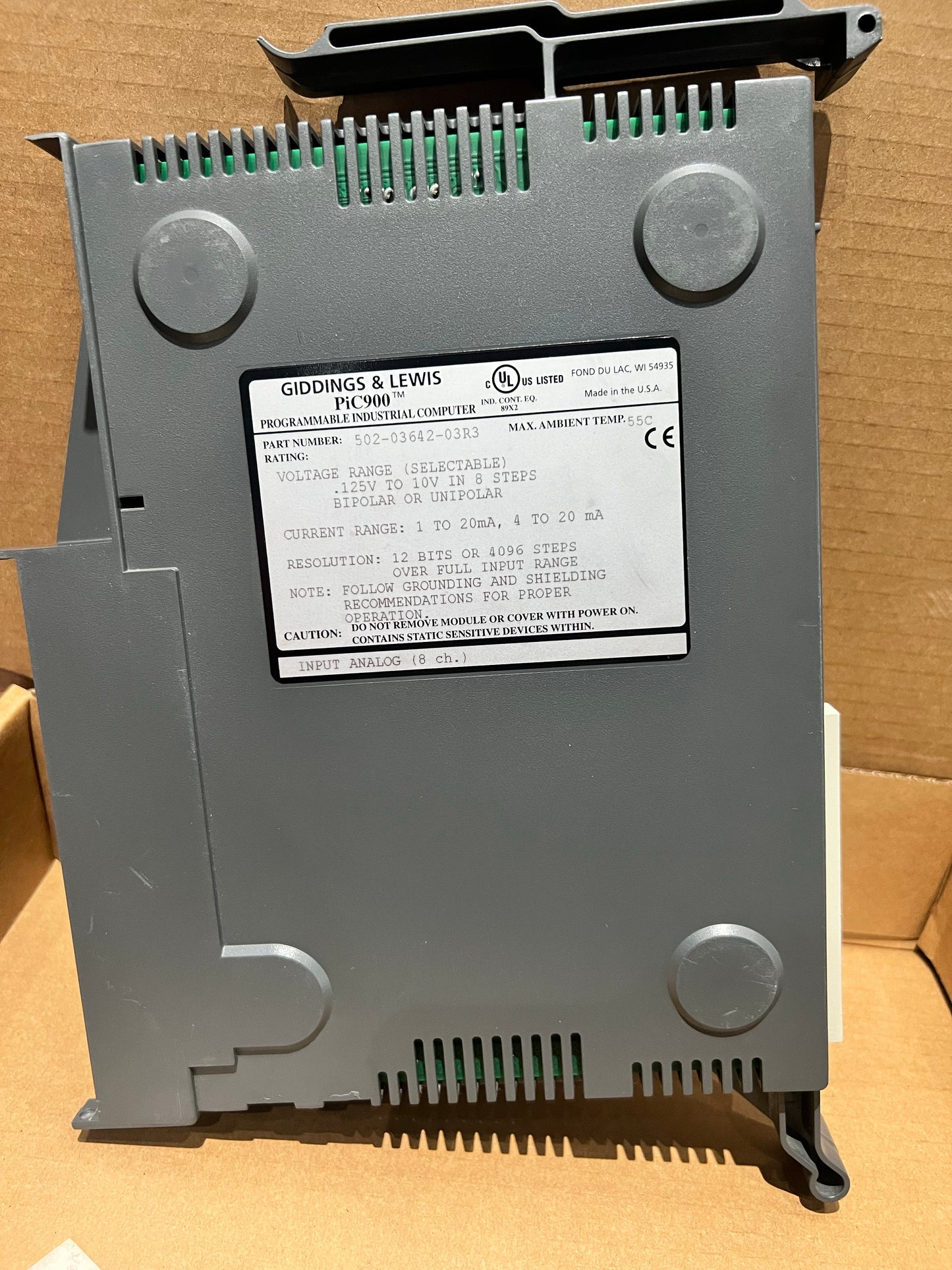 Giddings & Lewis 502-03642-03R3 5020364203R3 Pic900 Input Analog Module