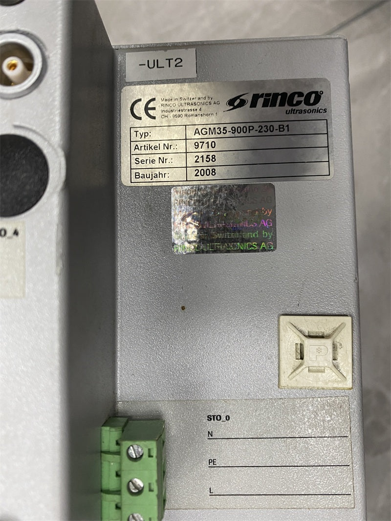 rinco ultrasonics AGM35-900P-230-B1 Ultrasonic Welding Module