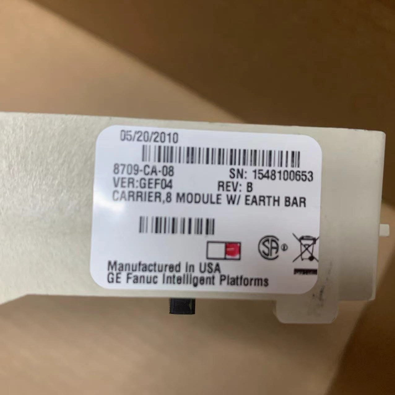 Ge intelligent platforms 8709-ca-08 carrier system 8 module