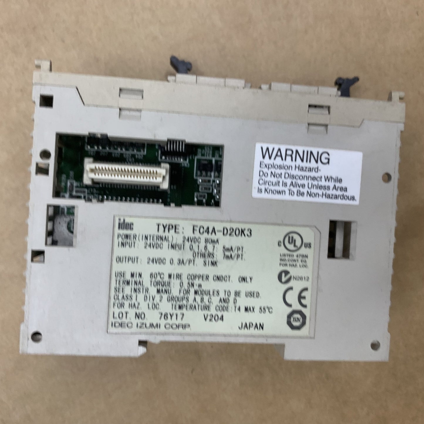 IDEC FC4A-D20K3 PLC Module