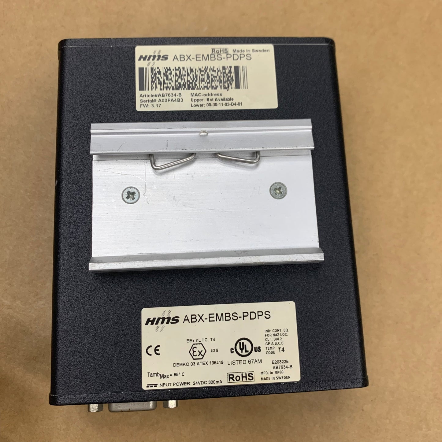 HMS ABX-EMBS-PDPS ANYBUS MODULE