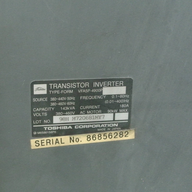 TOSHIBA VFA5P-4900P Inverter