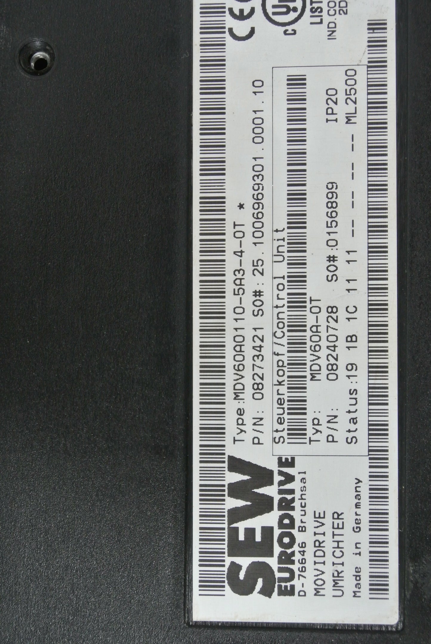 SEW MDV60A0110-5A3-4-0T Inverter Drive
