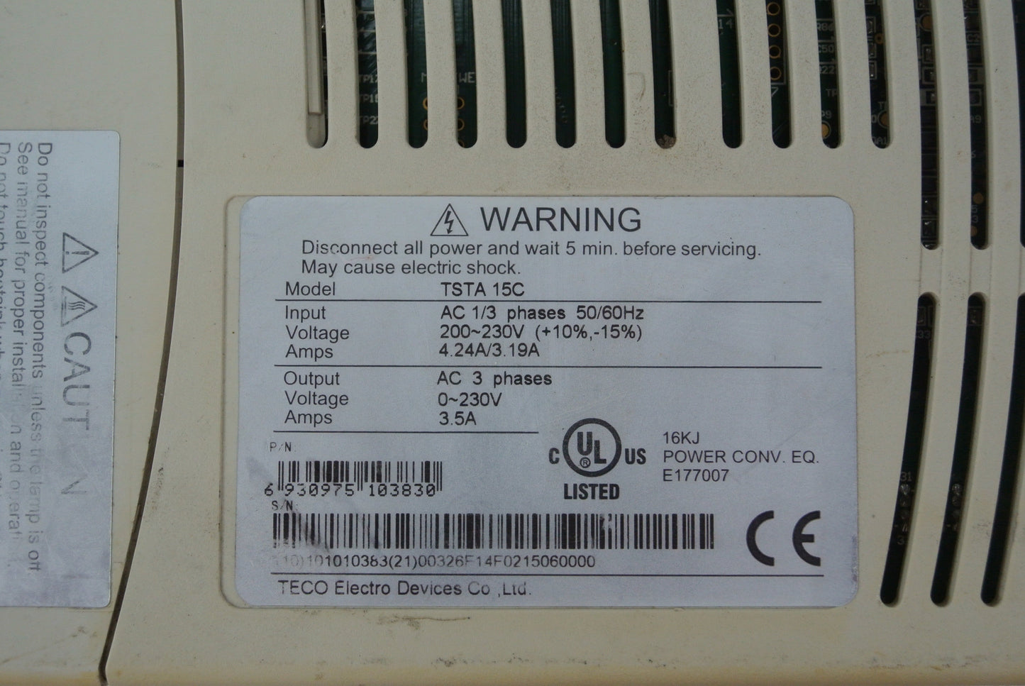 TECO TSTA15C Servo Driver