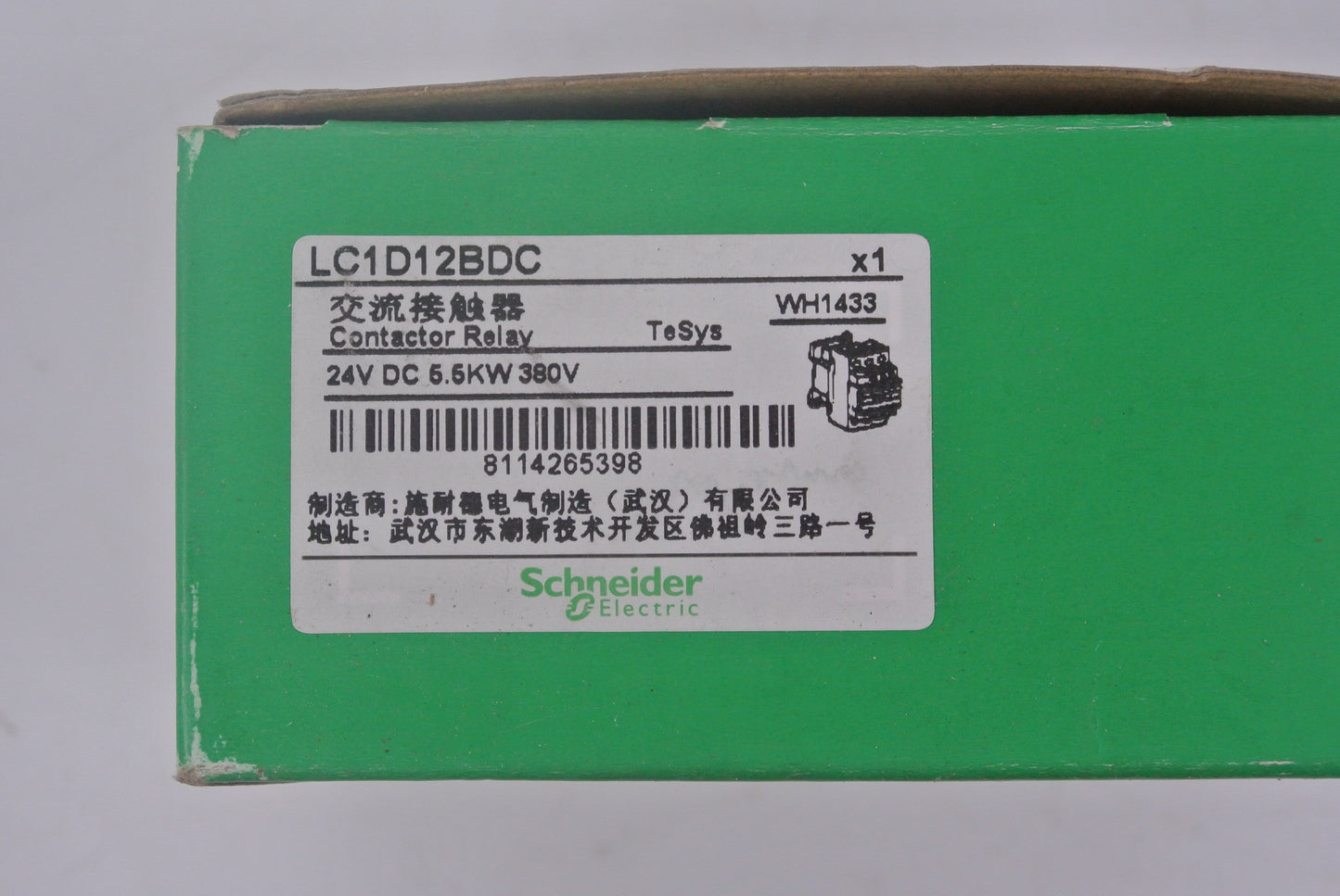 Schneider LC1D12BDC DC24V Contactor