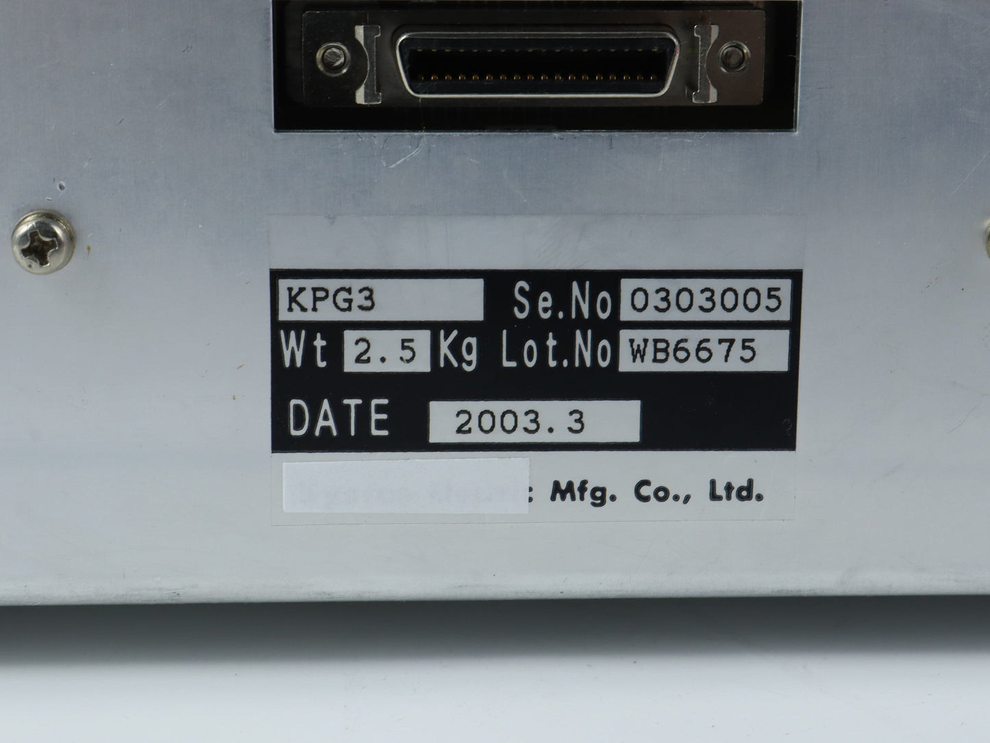 KYOSAN KPG3 MATCHING CONTROLLER