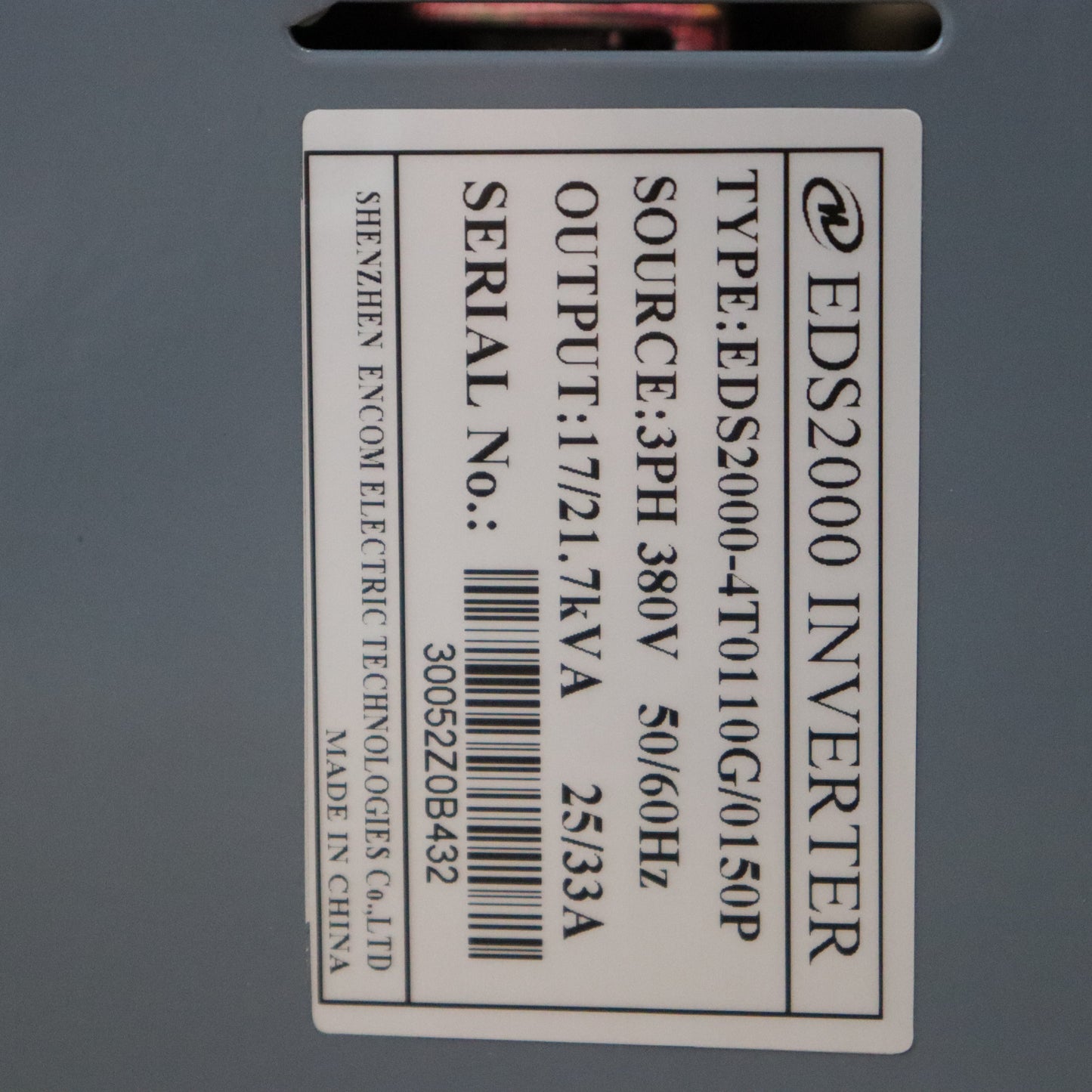 ENC EDS2000-4T0110G/0150P Inverter