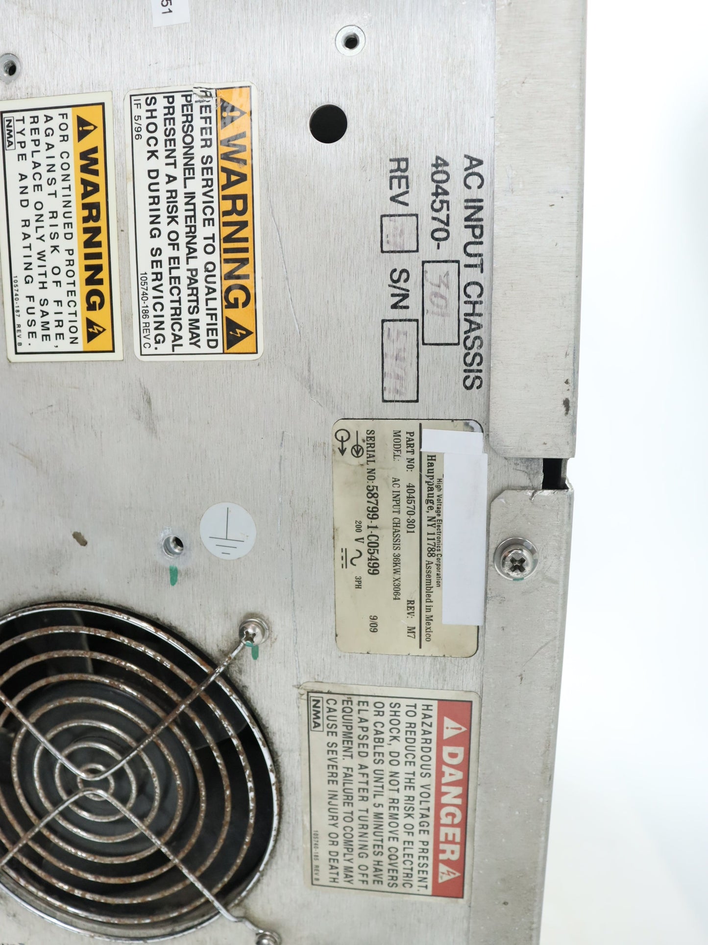 Spellman X3064 404570-301 power supply