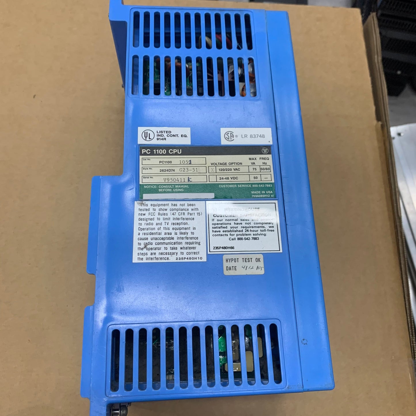 Westinghouse PC1100 1051 Micro CPU Module