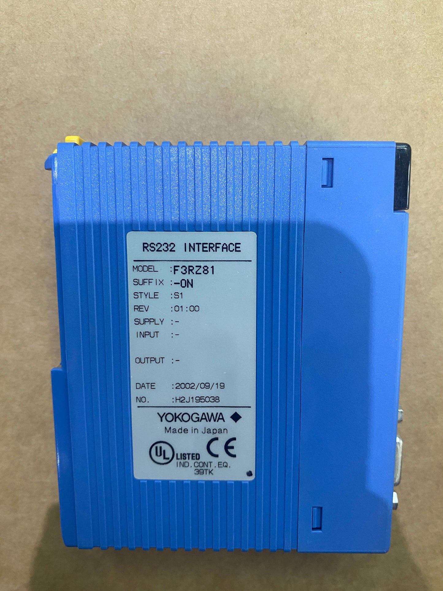 YOKOGAWA F3RZ81-0N PLC Module