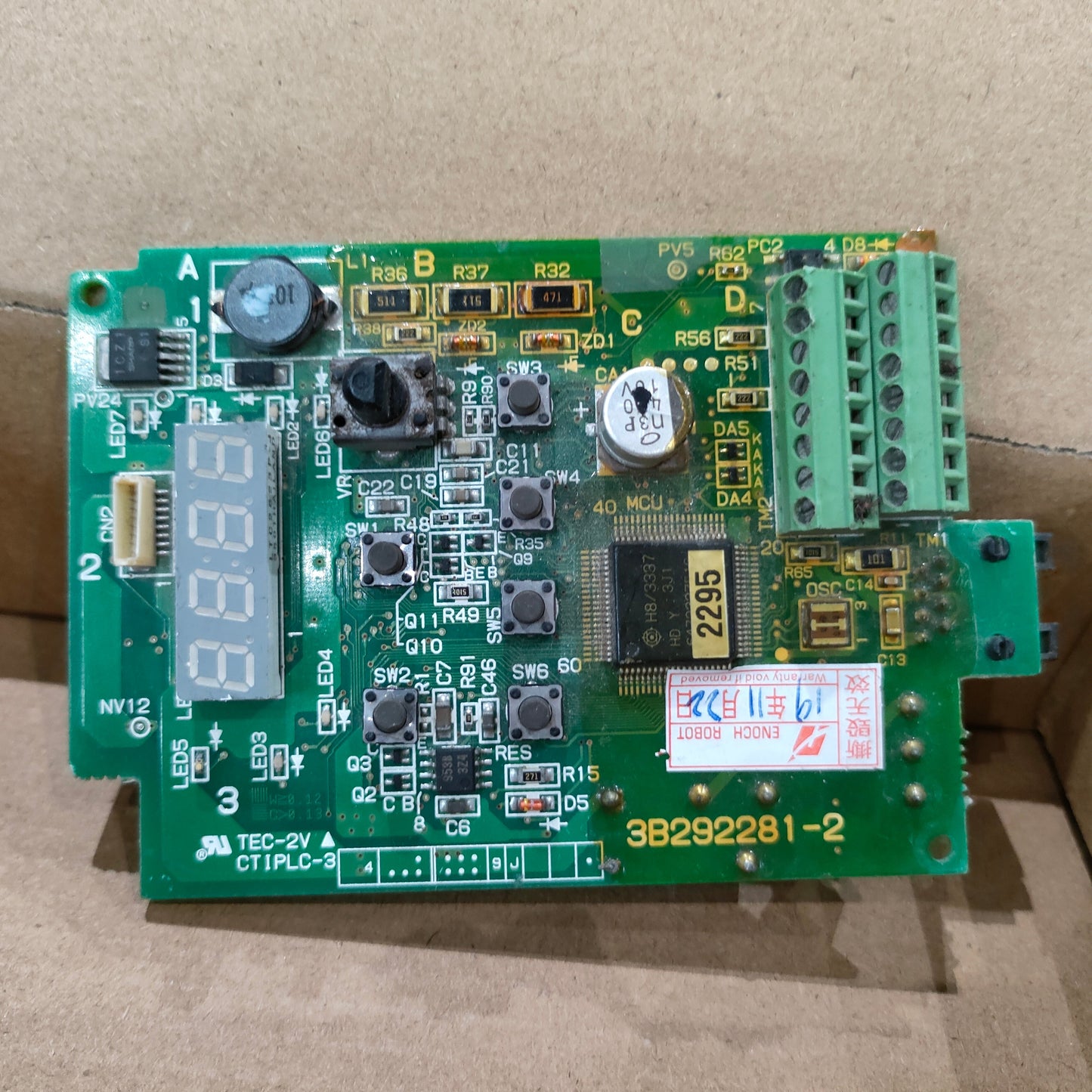 Hitachi 3B292281-2 Numeric Display Board