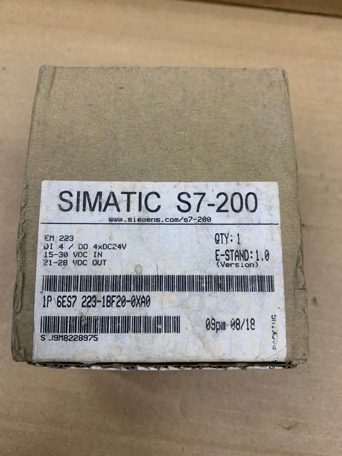 Siemens 6ES7223-1BF20-0XA0 Control PLC Module