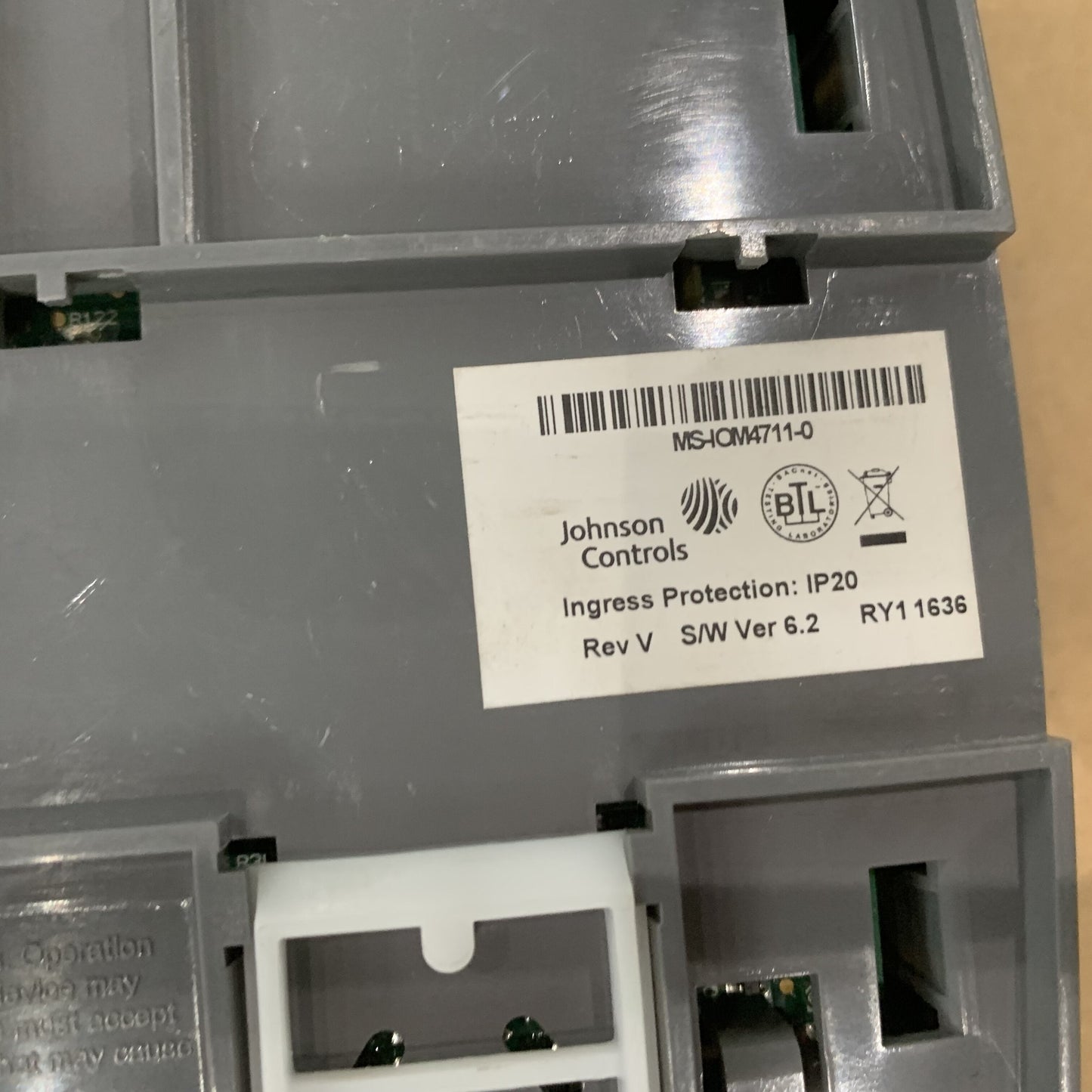 JOHNSON CONTROLS MS-IOM4711-0
