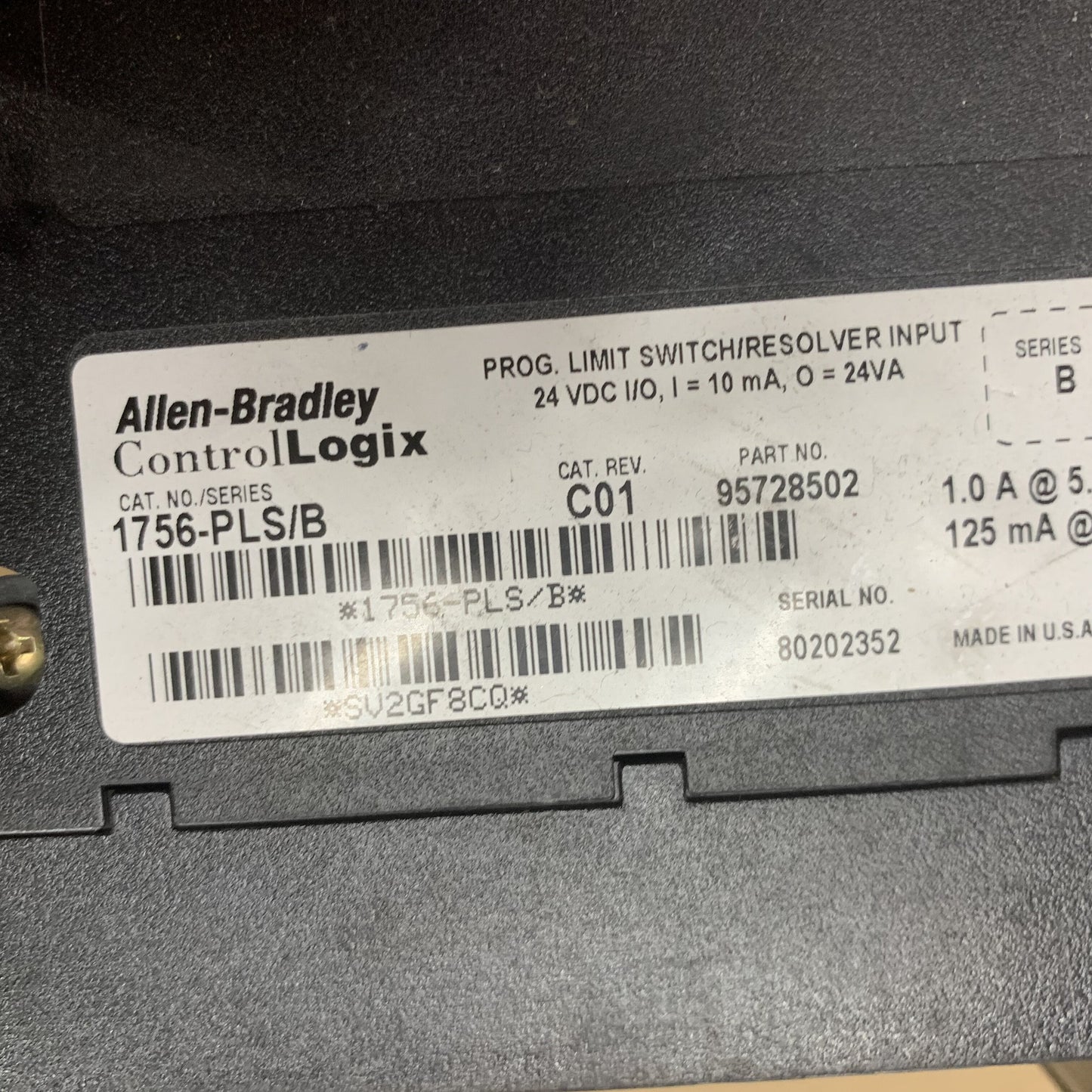 Allen-Bradley 1756-PLS/B Programmable Limit Switch Module