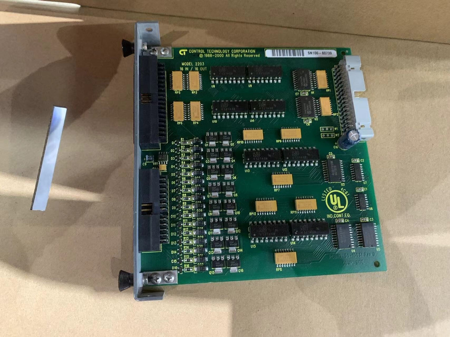 CONTROL TECHNOLOGY CORPORATION CTC 2203 16-CHANNEL INPUT/OUTPUT MODULE