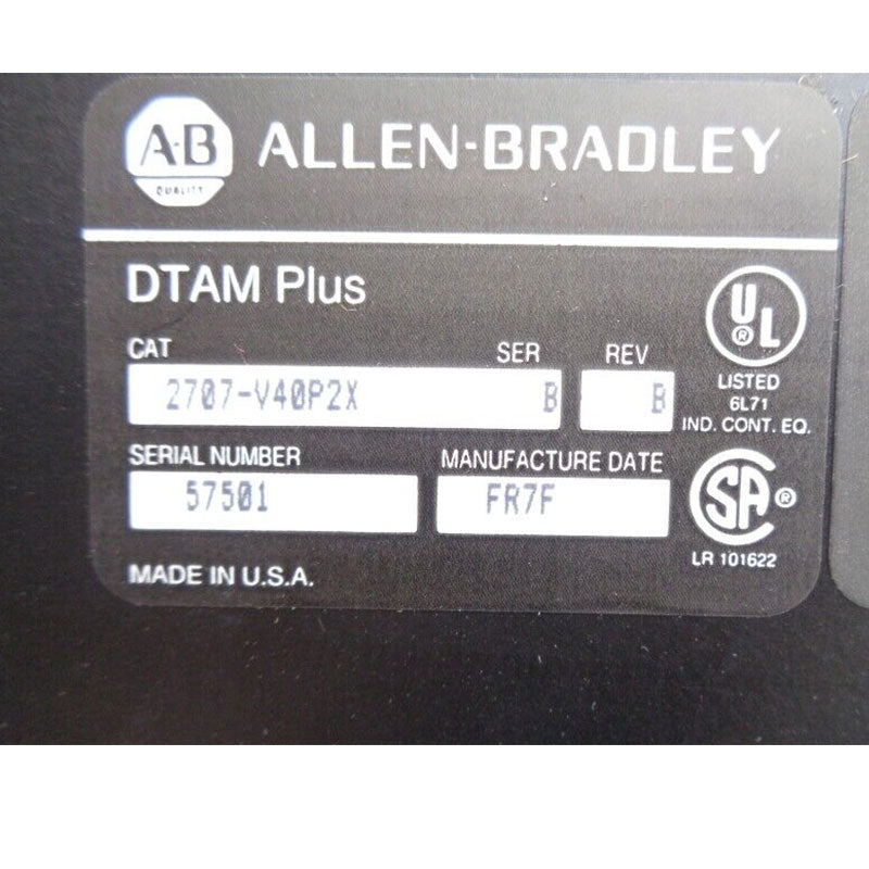 Allen Bradley 2707-V40P2X displayer