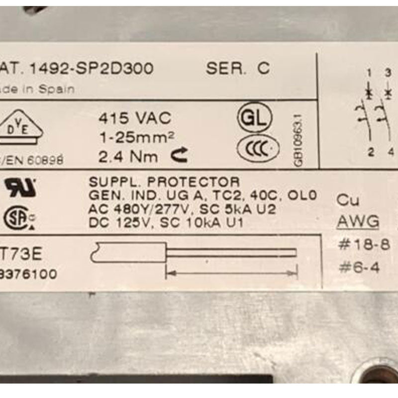 Allen Bradley 1492-SP2D300 breaker