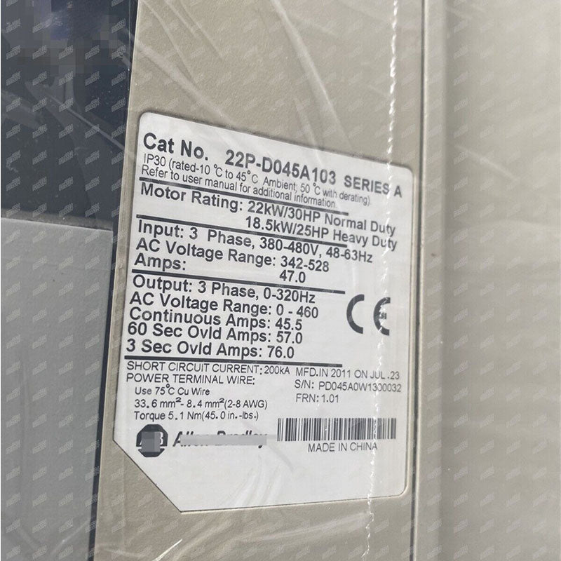 Allen Bradley 22P-D045A103 AB400P inverter