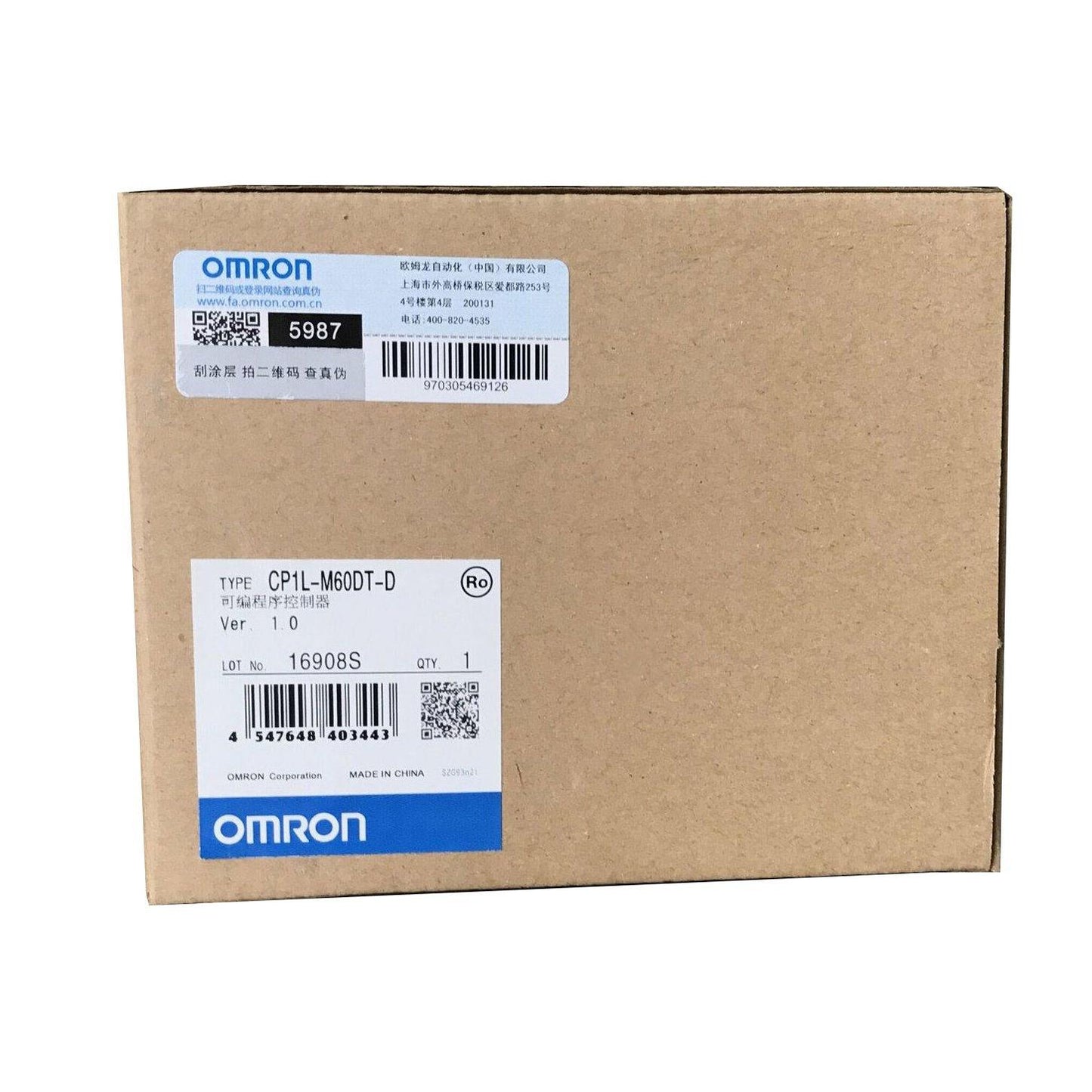 New Original Omron CP1L-M60DT-D 60 Points Memory Capacity CPU PLC Module Controller - Pulingma Automation