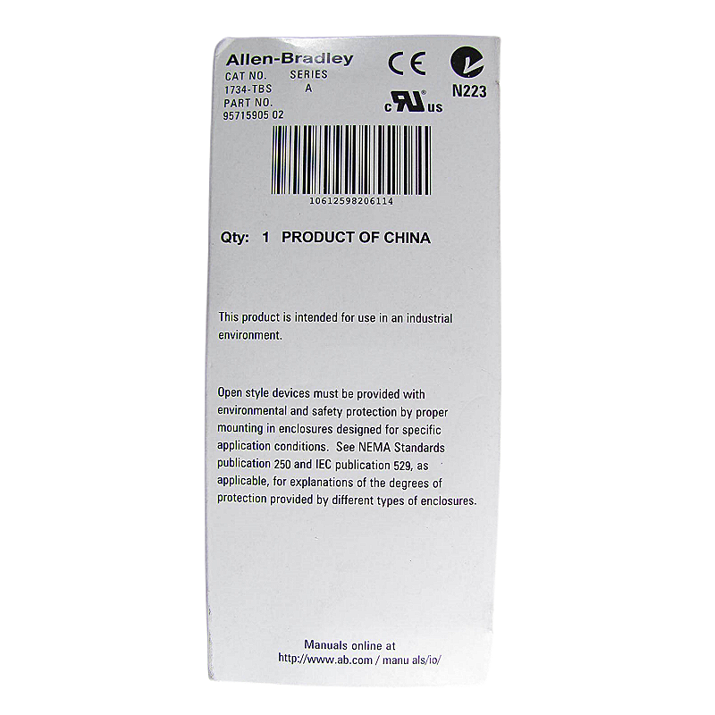 Allen Bradley 1734-TBS SER A Point I/O Wiring Base Assembly