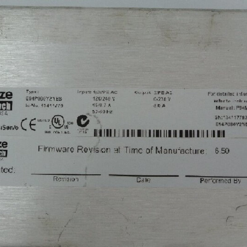 Lenze E94P080Y2NES Driver