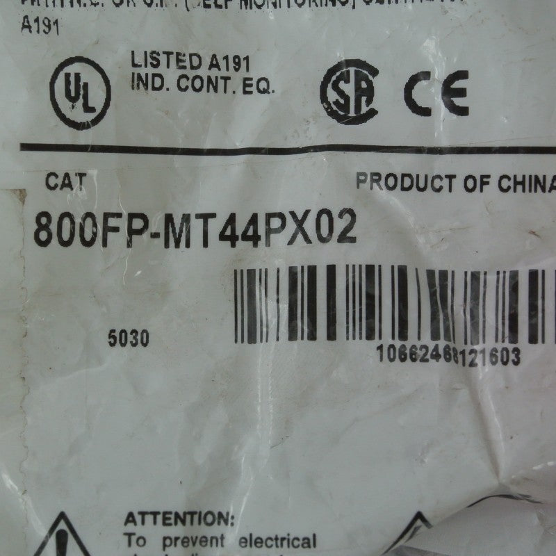 Allen Bradley 800FP-MT44PX02 scram button