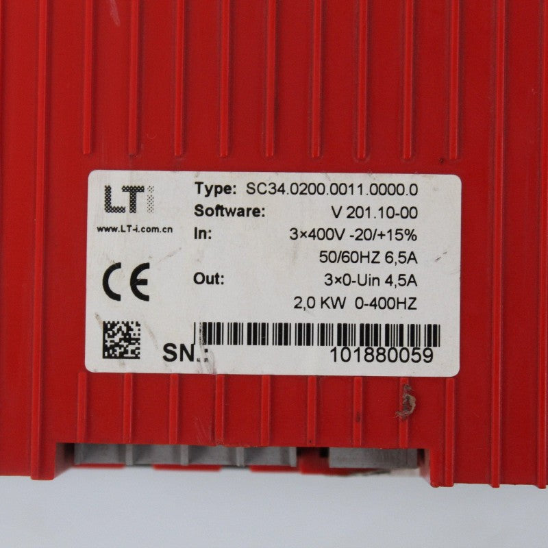 Lust SC34.0200.0011.0000.0 Servo Drive Input 3x400V -20/+15%