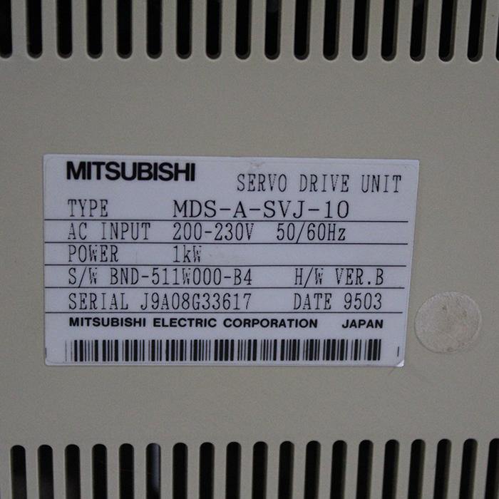 Mitsubishi MDS-A-SVJ-10 AC Servo Drive 1kW Input 200-230V - Pulingma Automation