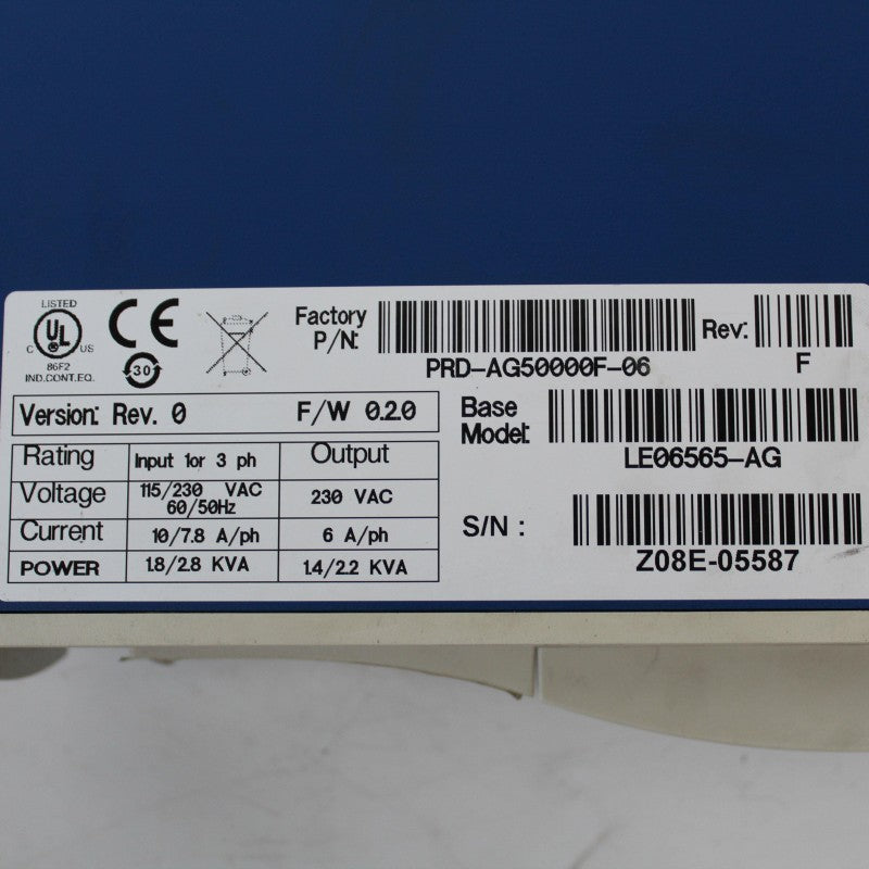 Kollmorgen LE06565-AG Servo Driver Input 115/230VAC