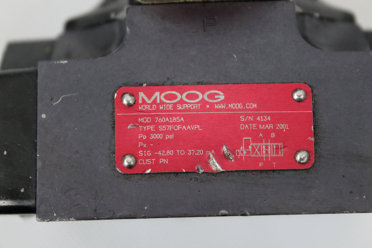 MOOG 760A185A Hydraulic Servo Valve - Pulingma Automation
