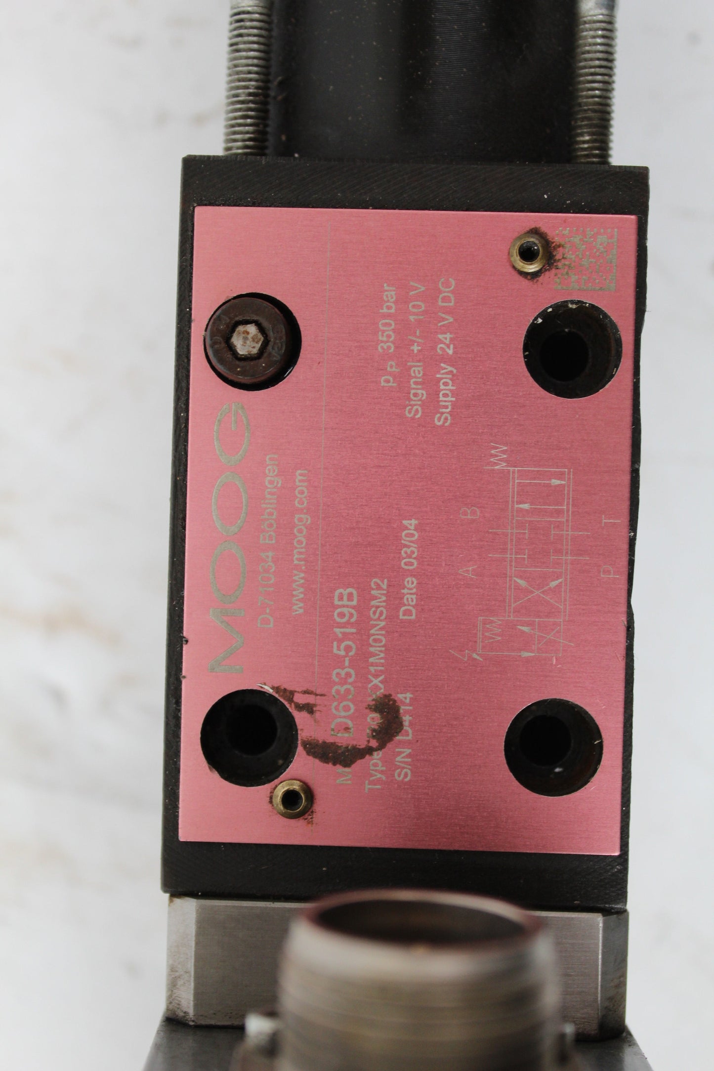 MOOG D633-519B Hydraulic Servo Valve - Pulingma Automation