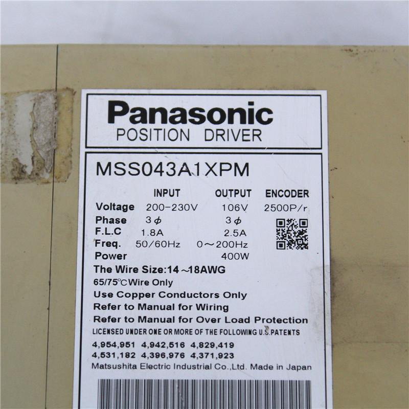 Used Panasonic Servo Driver Position Driver MSS043A1XPM - Pulingma Automation