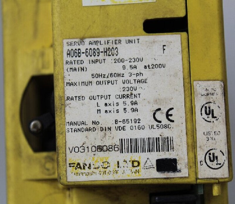 FANUC A06B-6089-H203 Servo Driver