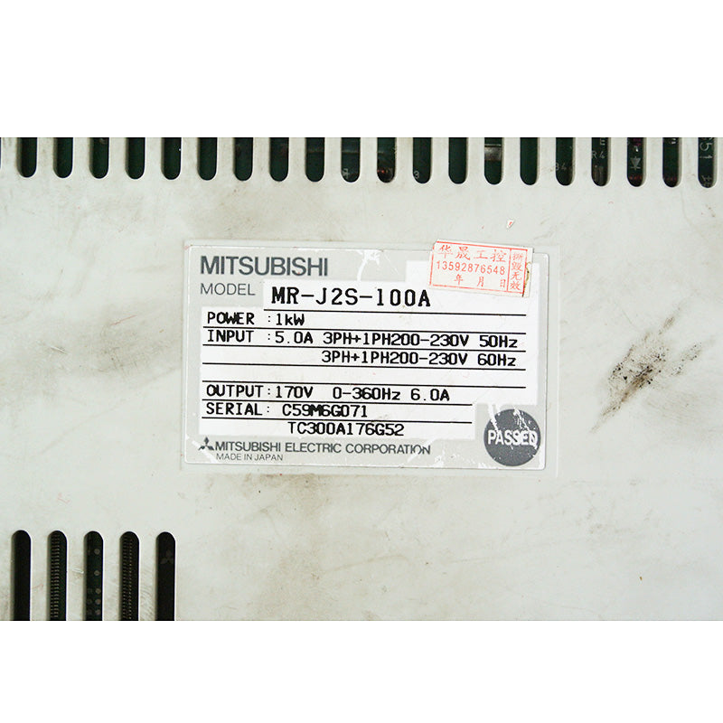 Mitsubishi MR-J2S-100A Servo Drive