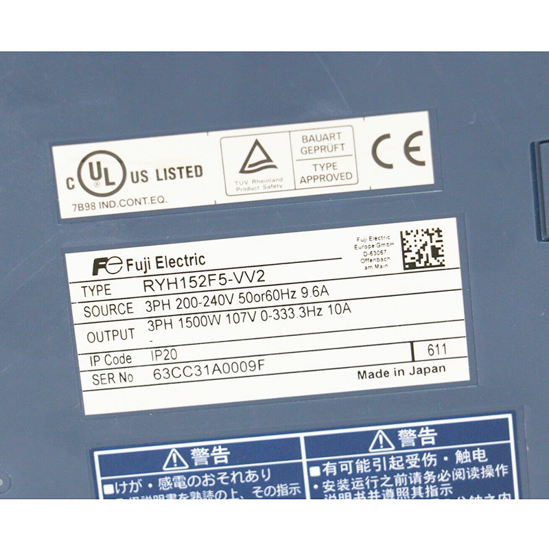 Fuji RYH152F5-VV2 Servo Drive