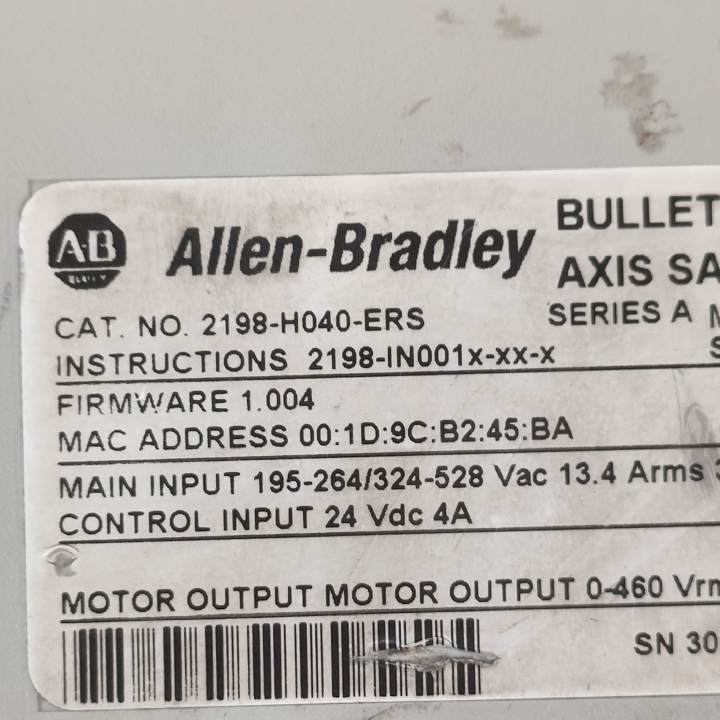 Allen Bradley 2198-H040-ERS Servo Drive