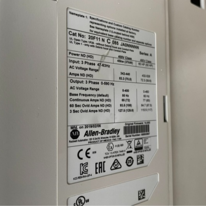 Allen Bradley 20F11NC085JA0NNNNN Drive