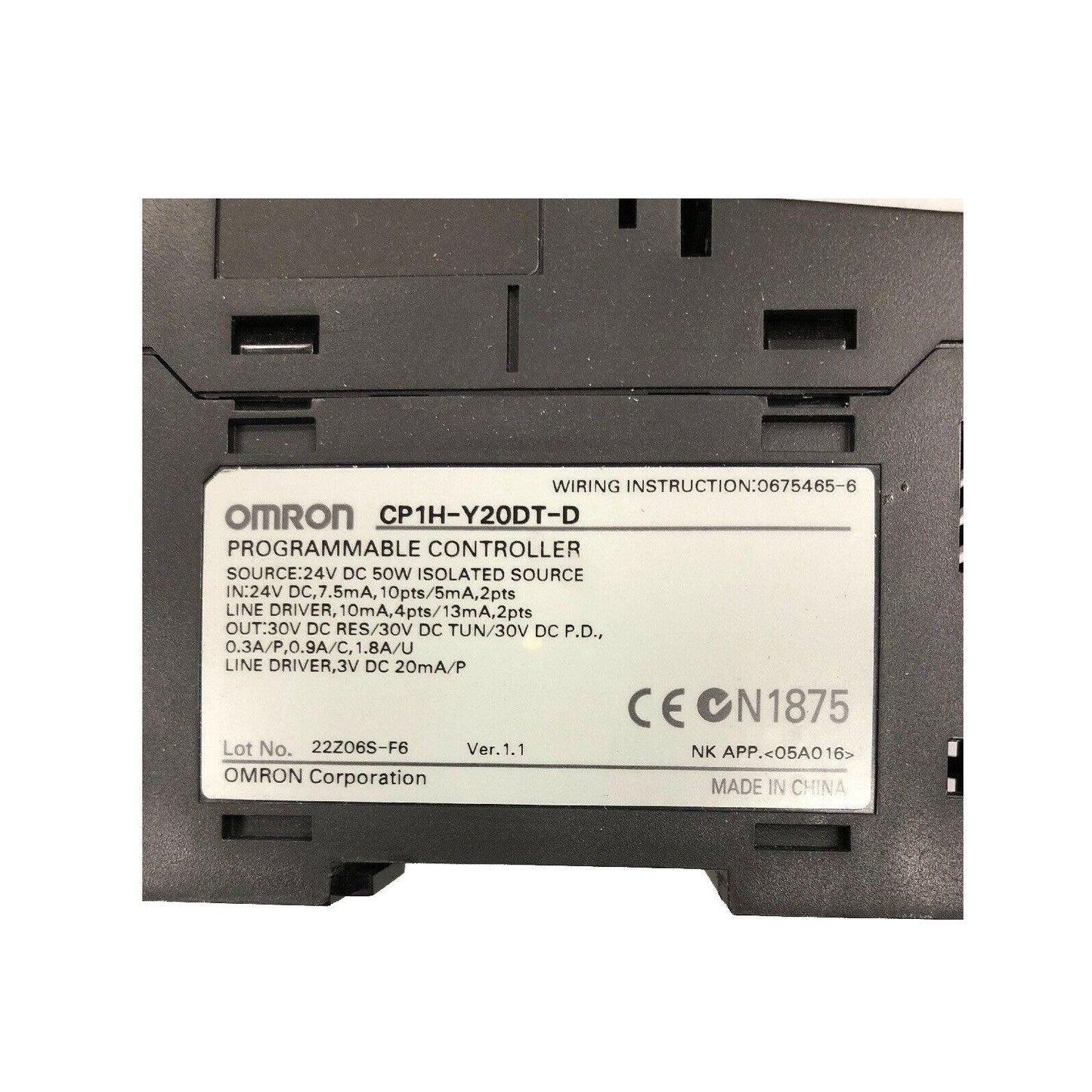 New Original Omron CP1H-Y20DT-D PLC Module Controller - Pulingma Automation