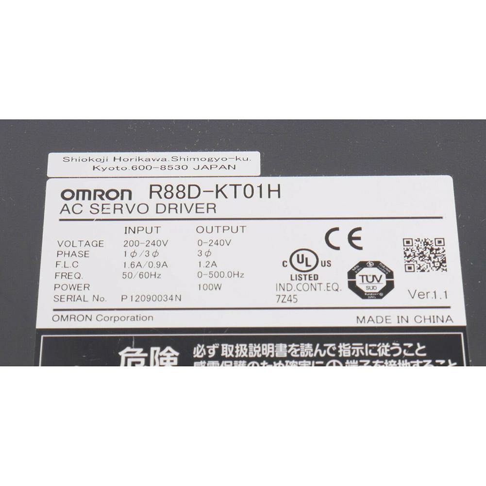 New Original Omron R88D-KT01H 100w AC Servo Drive - Pulingma Automation