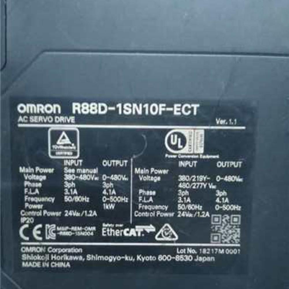 New Original Omron R88D-1SN10F-ECT 1kw AC Servo Drive - Pulingma Automation