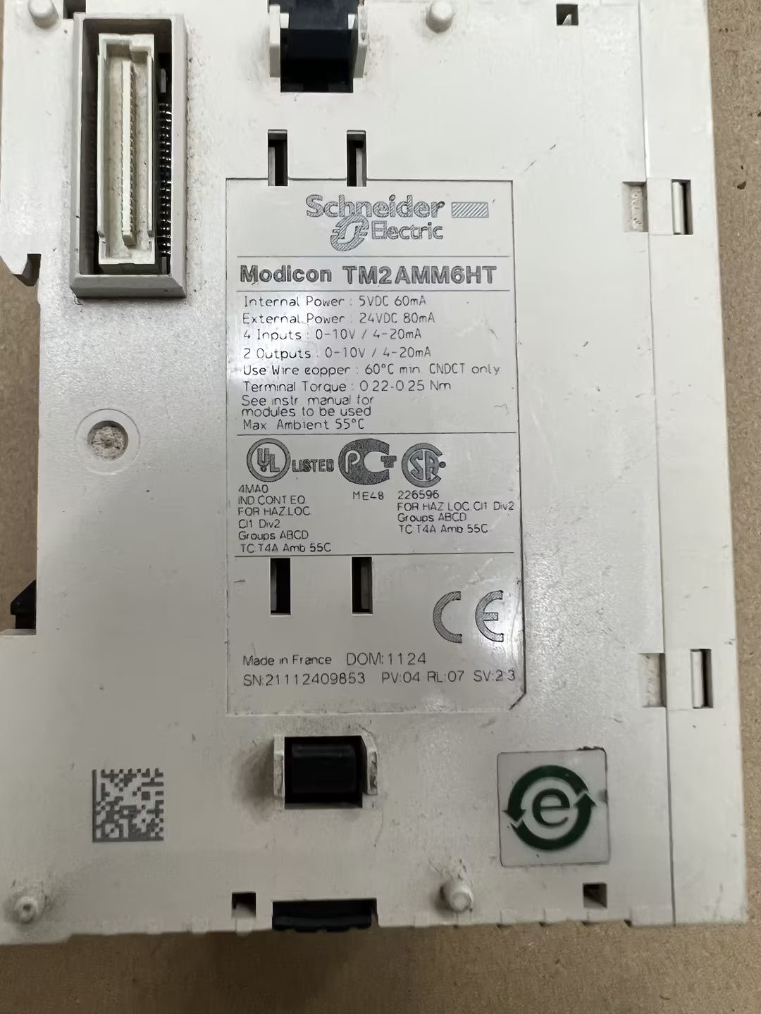 Schneider TM2AMM6HT PLC ANALOG module