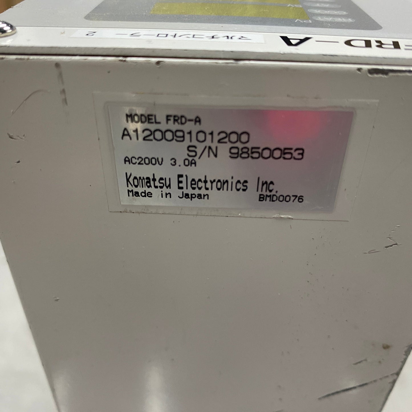 KOMATSU ELECTRONICS FRD-A CONTROLLER