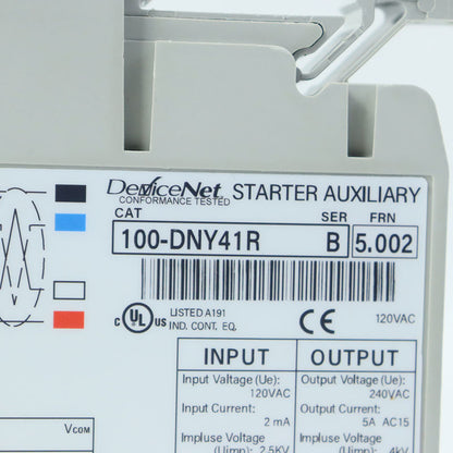 ALLEN BRADLEY 100-DNY41R DeviceNet Starter Auxiliary