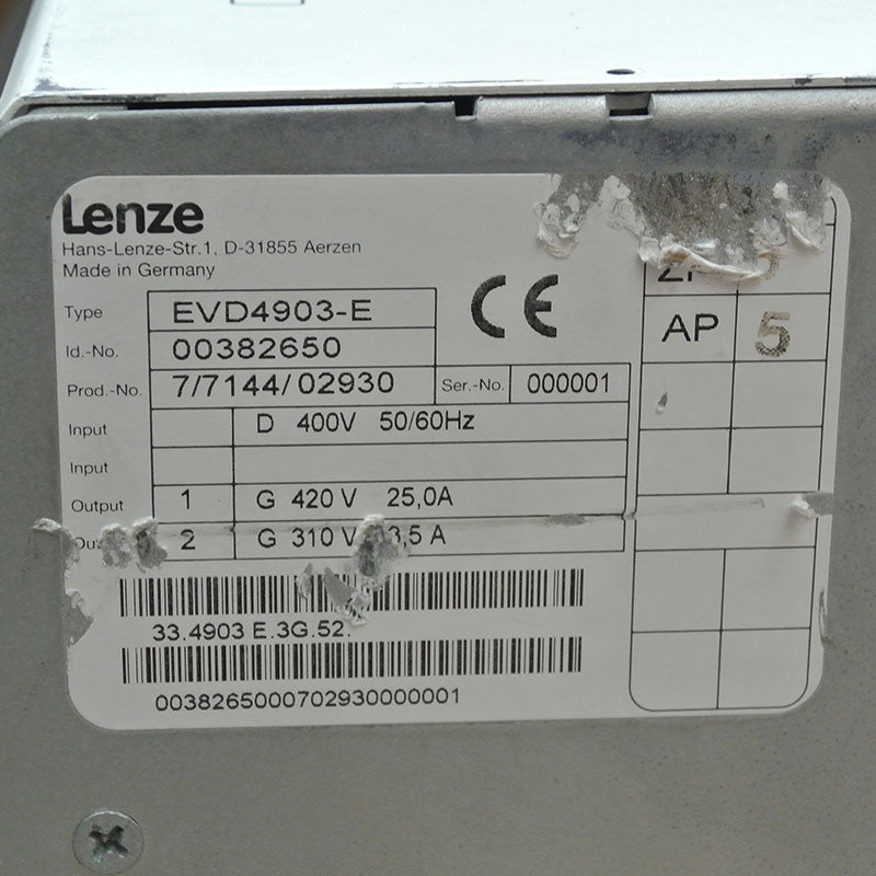 Lenze EVD4903-E DC speed regulator