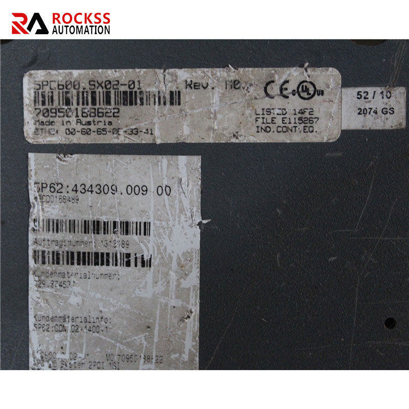 B&R 5PC600.SX02-01  5P62：434309.009-00 IPC