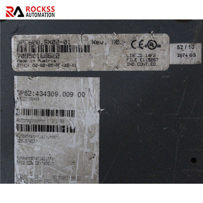 B&R 5PC600.SX02-01  5P62：434309.009-00 IPC