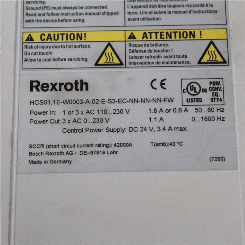 Rexroth HCS01.1E-W0003-A-02-E-S3-EC Driver